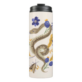 ヘビとフローラ妖精プリント タンブラー