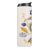 ヘビとフローラ妖精プリント タンブラー (回転左)