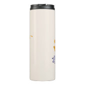 ヘビとフローラ妖精プリント タンブラー (裏面)