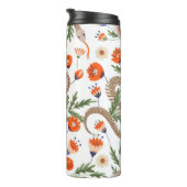 ヘビとフローラ妖精プリント タンブラー (回転右)
