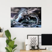 ヘビとユニコーン ポスター (ホームオフィス)