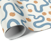 ヘビとリンゴ ラッピングペーパー (ロールコーナー)