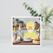 ヘビと一緒のあなたの子供、ヘビの誕生日、ヘビ カード (スタンド正面)