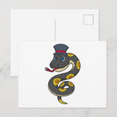 ヘビと帽子 ポストカード (正面/裏面)