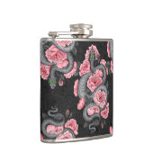 ヘビと桃のバラ フラスク (右)