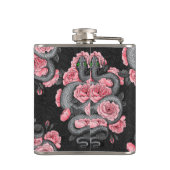 ヘビと桃のバラ フラスク (裏面)