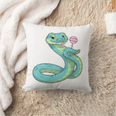 ヘビと棒つきキャンデー クッション (ブランケット)