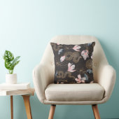 ヘビと花の抽象芸術 クッション (椅子)