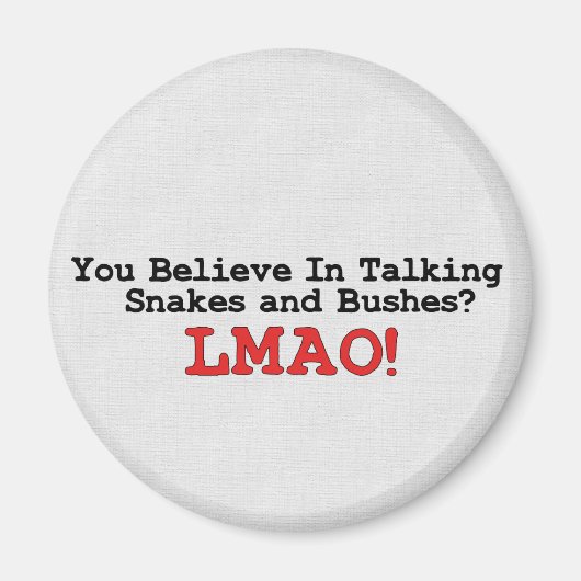 ヘビと茂みを語る マグネット (正面)