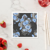 ヘビと青いバラ スタンダードカクテルナプキン (インサイチュ)