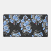 ヘビと青いバラ デスクマット (正面)