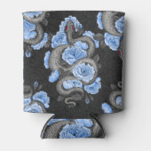 ヘビと青いバラ 缶クーラー (正面)