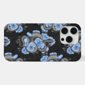 ヘビと青いバラ iPhoneケース (裏面横)