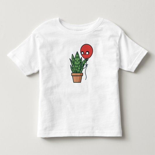 ヘビと風船Tシャツ トドラーTシャツ (正面)
