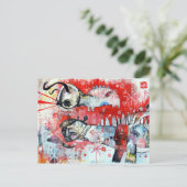 ヘビにうぶな人の精包まれた神を持つ恐竜 ポストカード (スタンド正面)