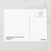 ヘビにうぶな人の精包まれた神を持つ恐竜 ポストカード (裏面)