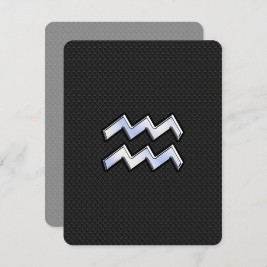 ヘビのアクエリアス〔占星術の〕十二宮図シンボルのようなクロム (正面/裏面)