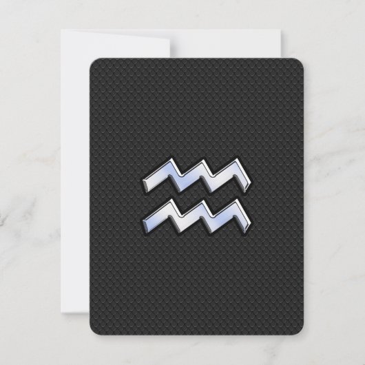 ヘビのアクエリアス〔占星術の〕十二宮図シンボルのようなクロム (正面)