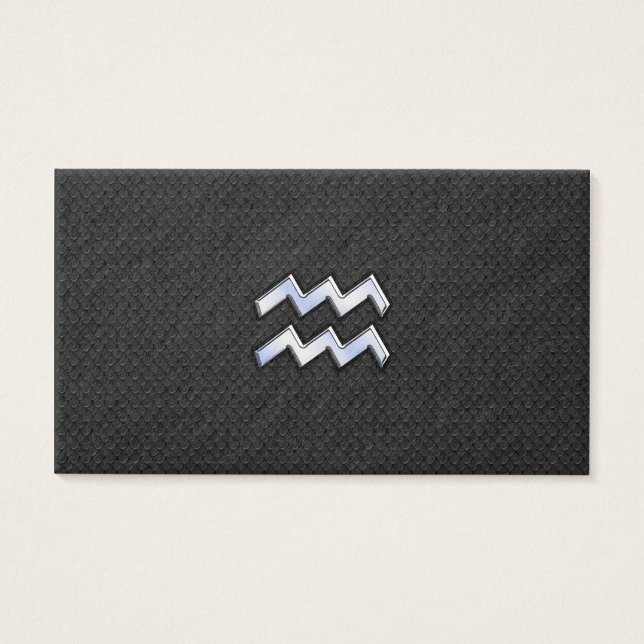 ヘビのアクエリアス〔占星術の〕十二宮図シンボルのようなクロム (正面)