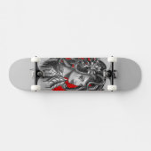 ヘビのギリシャの神話からのヘッド女の子のクラゲ スケートボード (横)