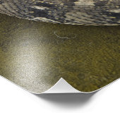 ヘビのシャルマーのアフリカのパフ加算器ビティス フォトプリント (角)