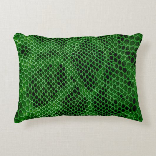 ヘビのスキンの背景 アクセントクッション (正面)