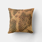 ヘビのスキンの背景 クッション (裏面)