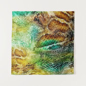 ヘビのスキンの背景 タペストリー (正面(横))