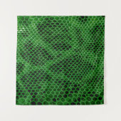 ヘビのスキンの背景 タペストリー (正面(横))