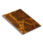 ヘビのスキンの背景 ノートブック (右側)