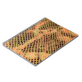 ヘビのスキンの背景 ノートブック (左側)