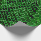 ヘビのスキンの背景 ラッピングペーパー (角)