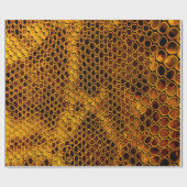 ヘビのスキンの背景 ラッピングペーパー (フラット)