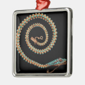 ヘビのネックレス1844年 メタルオーナメント (左)