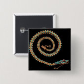 ヘビのネックレス1844年 缶バッジ (正面&裏面)