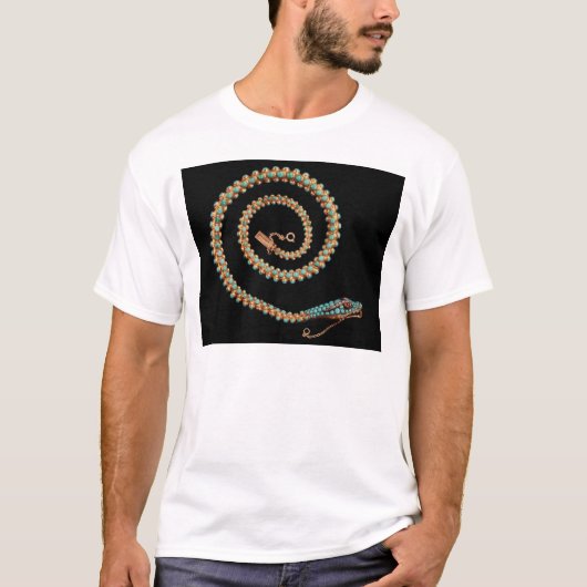 ヘビのネックレス1844年 Tシャツ (正面)