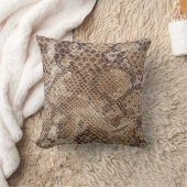 ヘビのプリント クッション (ブランケット)