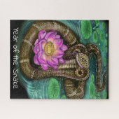 ヘビの中国のな(占星術の)十二宮図年 ジグソーパズル (横)