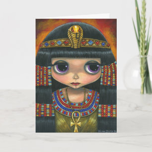 ヘビの天飾りおよびAnkhの大きい目Cleopatra カード