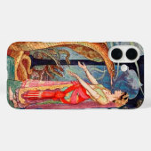 ヘビの女王図解入りの、写真付きの Case-Mate iPhoneケース (裏面 (横))