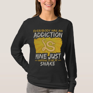 ヘビの常習のおもしろいな農場の動物愛好家 Tシャツ