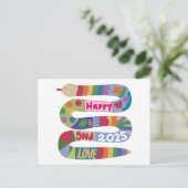 ヘビの年2025 ポストカード (スタンド正面)