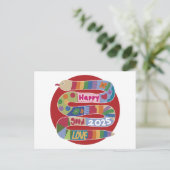 ヘビの年2025 ポストカード (スタンド正面)