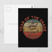 ヘビの年2025 ポストカード (正面/裏面)