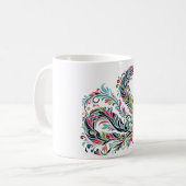ヘビの年2025：幸運と繁栄を抱く コーヒーマグカップ (正面左)
