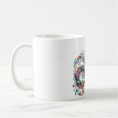 ヘビの年2025：幸運と繁栄を抱く コーヒーマグカップ (左)