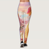 ヘビの年2025：幸運と繁栄を抱く レギンス (裏面)