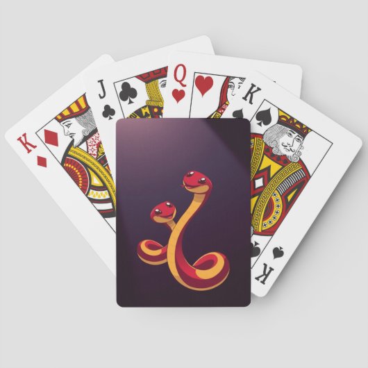 ヘビの年 トランプ (裏面)
