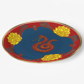 ヘビの年 ペーパープレート (アングル)