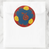 ヘビの年 ラウンドシール (バッグ)